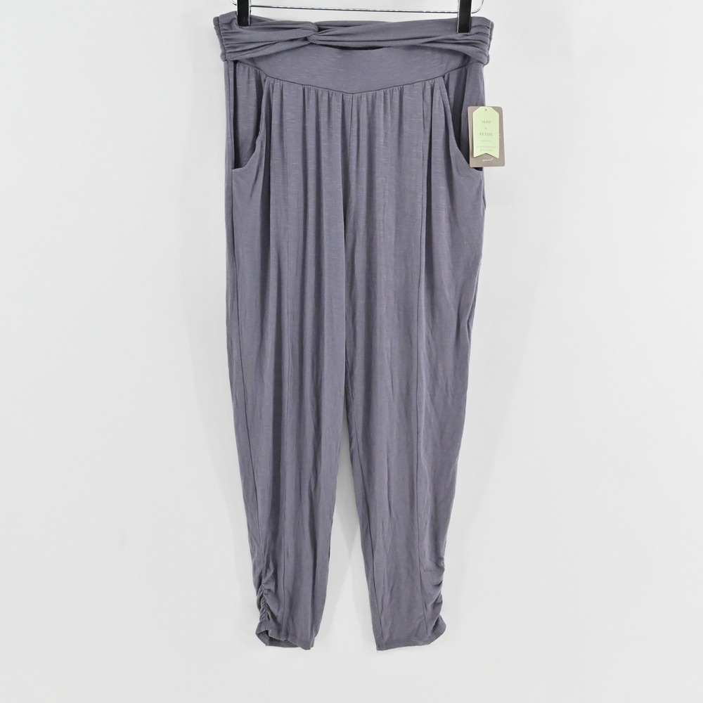 Lilka Anthropologie Harem Jogger Pants Womens Size M Grey Ruched Boho Hippie